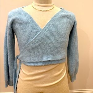 Eyelash cropped sweater